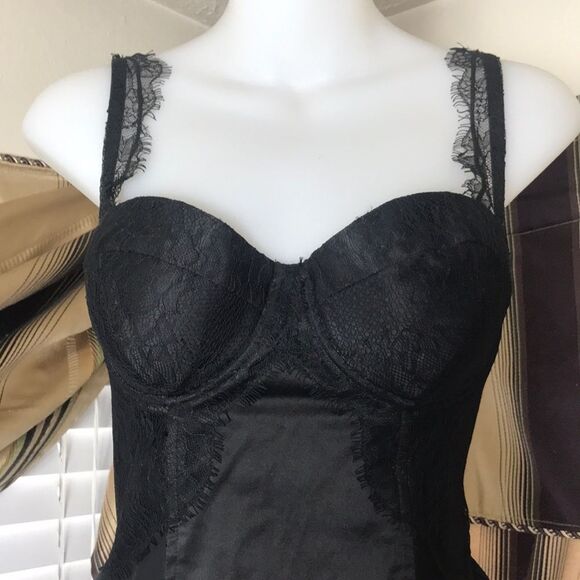 Corset Style Black Top | Guess - Picture 3 of 9